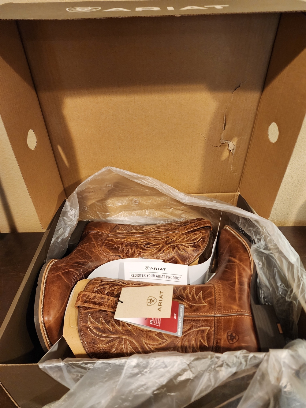 Ariat Men's Brown Leather Western Boots